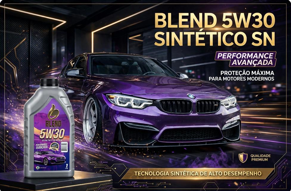 Embalagem do lubrificante Blend 5W30 Sintético SN