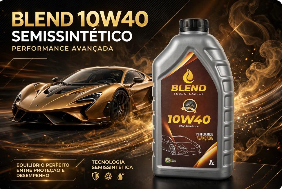 Embalagem do lubrificante Blend 10W40 Semissintético
