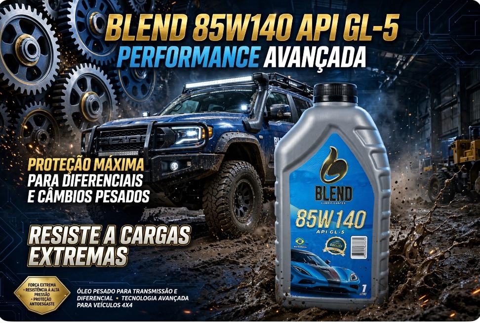 Embalagem do lubrificante Blend 85W140 API GL-5