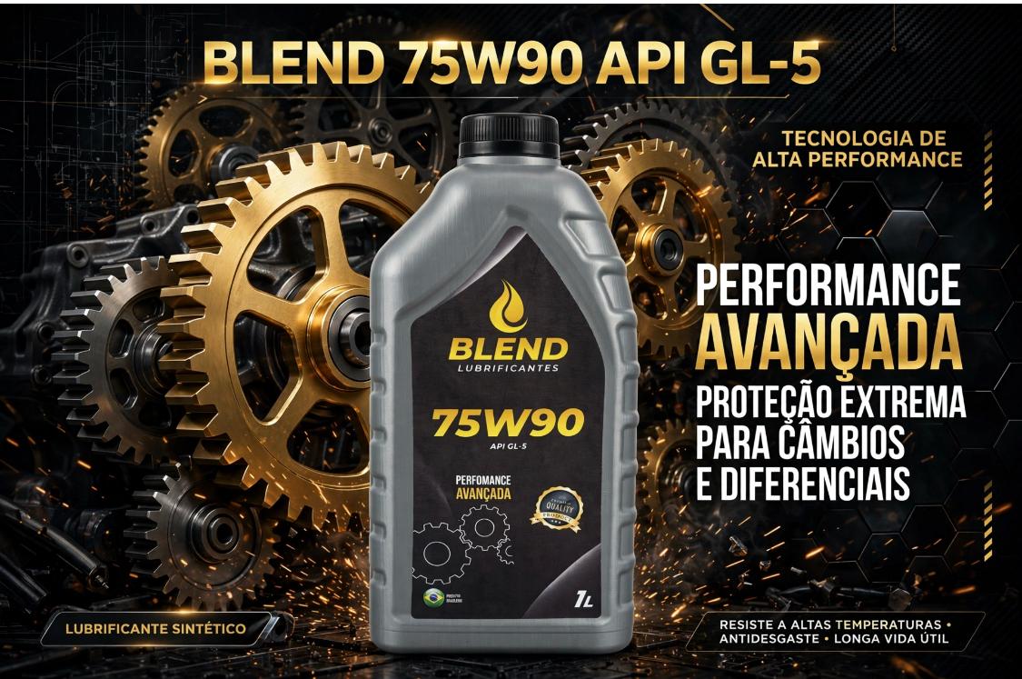 Embalagem do lubrificante Blend 75W90 API GL-5