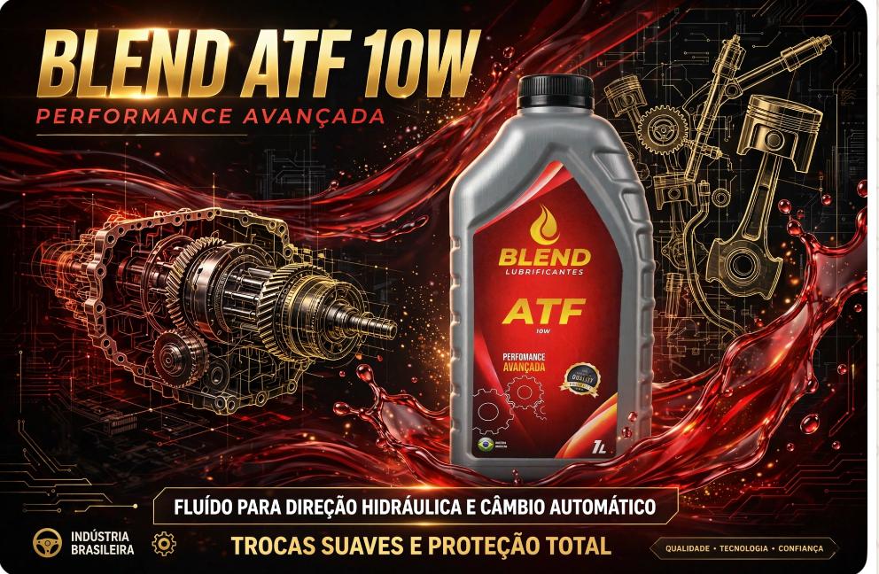 Embalagem do lubrificante Blend ATF 10W